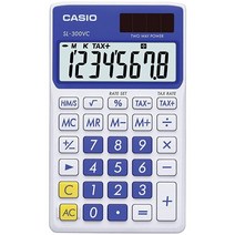 Casio 일반 전자계산기 핑크 (SL-300VC)119232, Blue