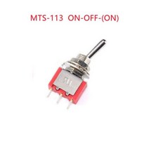 1/5pcs 레드 미니 3pin 6pin 6mm 2/3 위치 자동 리셋 토글 스위치 ON-(ON)DPDT 6A/125V 3A/250V MTS, 04 MTS-113 ON-OFF-(ON) _ 02 5