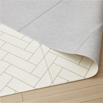 휴팡 4T PVC 애견매트 층간소음 놀이방매트 폴딩형 70X180cm, 직물패턴