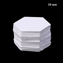 취미 퀼트 diy 도구 종이 육각 템플릿 패치 워크 바느질 공예 Diy 액세서리 100 개, [02] 10mm