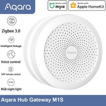 Aqara스마트 홈 세트 게이트웨이 허브 M1S 무선 스위치 램프 도어 모션 센서 Mihome 원격 제어, [03] Aqara Gateway