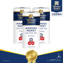 마누카헬스 뉴질랜드 로우 앤 언패스터라이즈드 마누카 허니 온-더-고 MGO 115+ UMF 6+, 5g, 36개입