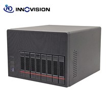 NAS 구축 nasTooless-8 베이 NAS 섀시 8 HDD 핫스왑 케이스 지원 M-ATX 마더보드 1x60mm 팬 및 2x9025MM 1x, 01 Only Case