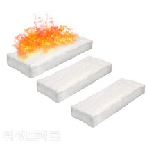 벽난로 3pcs 세라믹 섬유 담요 30x10x1.5/2.5cm 양모 스폰지 코튼 전나무 Firebox 안전 바이오 화재 액세서리, [02] 30x10x2.5cm