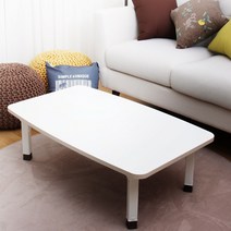 민스퍼니처 1200x600 기본형 접이식탁자 좌식테이블 티테이블 낮은책상 밥상 식탁, 기본형 화이트:1200x600