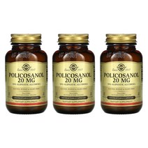 솔가 폴리코사놀 영양제 보충제 20mg 베지캡슐 100 정, 100정, 3개