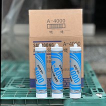 아크릴 고탄성 수성실리콘 삼중 A-4000 300ml 백색, 1개
