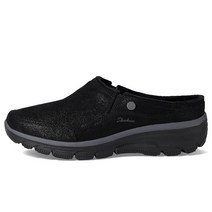 아치형 폭신한 푹신한 Skechers 여성용 Martha Stewart Easy Going-Comfy Feeling Clog 블랙.