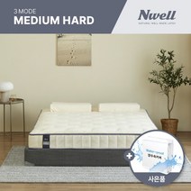 느웰 3모드 천연라텍스 토퍼 매트리스 미디움하드 (15cm/Q)