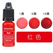 캔들 염료 색소 액체 고농도 아로마 컬러 에센스 10ml DIY 핸드메이드 비누 착색 안료 콩 왁스 파라핀 착색제, [01] 10ml red