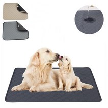 케어웰펫 반려동물 빨아쓰는 강아지 배변패드 애견 소변매트, 다크베이지