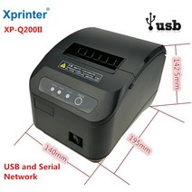 우드락 폼보드 열선 커팅기고품질 원래 자동 절단기 0mm XP-Q200II 열 영수증 인쇄 기계 부엌 또는 대중 음, 01 USB and Serial_04 영국 플러그