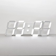 인테리어 3D LED 벽시계 대형사이즈 무소음 알람, 꼭꼬핀 구성, 블랙
