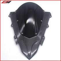 윈드스크린 혼다 CBR500R R 20162018 용 오토바이 스포츠 레이싱 더블 윈드 스크린 디플렉터, 01 Black