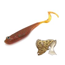 버클리 파워 저크쉐드 테일 4.5인치 HD 광어 우럭 웜 저크쉐드 다운샷웜, 저크PBBPJT4.5-AKA