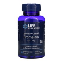 라이프익스텐션 파인효소 브로멜라인 파인애플효소 500mg 60정