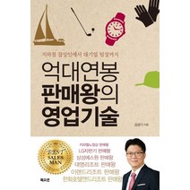억대연봉 판매왕의 영업기술:지하철 잡상인에서 대기업 팀장까지, 북오션, 김성기 저