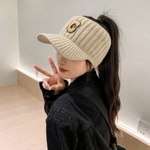 겨울용 골프 귀덮는 니트 썬캡 여성 모자 등산 낚시 캠핑 2030골프웨어, 05. 그린