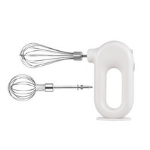 핸드 블렌더 USB 휴대용 식품 2 믹싱 헤드 헬드 충전식 털 교반기 Eggbeater 가정용 믹서 121, 하얀