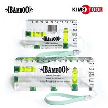 BAMBOO 밤부 미니 아크릴 자석 수평기 95mm 135mm 수평자 수평계 수평 레벨기, 1개