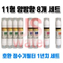 원봉 워터피아 WFP-72GOS 호환정수기필터 11인치 한방향 8개1셋트, 1개, A타입