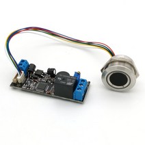 출퇴근기록기 얼굴인식 근태 지문 인식기 K202 + R503 DC12V 저전력 소모 지문 제어 보드 모듈, 01 Glod