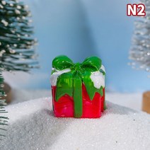 Cartoon Rabbit Fi ur es Christmas Snow Micro Landscape Ornaments Res Craft New Year Zodia, 02 -N2