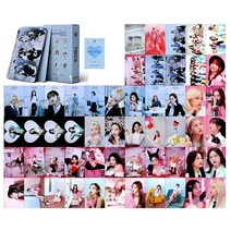아이돌응원봉 커버 꾸미기 Kpop 트와이스 Kep1er 포토카드 로모 카드 G I DLE 새 앨범 K pop LESSERAFIM 팬 선물 55PCs, [04] 트와이스 05
