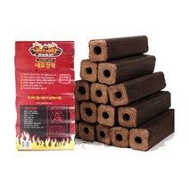 구이대장 네모장작 캠핑장작 톱밥장작 미니 불멍 장작 캠프파이어, 2팩 (32개입)