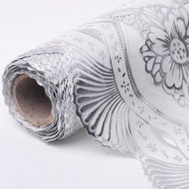 토탈하우스 레이스 시트 피오레 실버 키친레이스 50X90cm 식탁매트 식탁커버 테이블매트, 피오레-실버-레이스