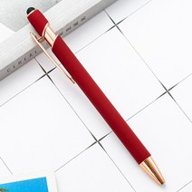녹음볼펜 고성능녹음기 100pcs 금속 볼펜 터치 스크린 펜 사무실 학교 광고 사용자 지정 로고 텍스트 조각 레이저, [05] Wine Red