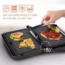 오븐 피자기계 업소용 기 전기 샌드위치 메이커 그릴 플레이트 파니니 750W 요리 주방 가전 아침 식사 와플 기계 토스터 철 팬 붙지 않는, 220V+기타+AU