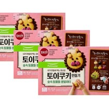 풀무원 토이쿠키만들기 숲속 동물들 생일파티 (300g(6구)x3박스) 아이간식 홈베이킹 쿠키재료 촉감발달 자연재료, 16세트