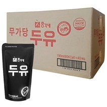 총각네 무가당두유, 190ml, 40개