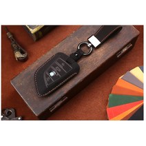 BMW 5시리즈 수제 스마트키 가죽케이스 4버튼 차키홀더 자동차키커버, 크림베이지 BM-01 각인없음, 각인없음, 아무르 BM-01