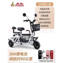 전기 킥보드 3륜 보드 전동 바이크 세발, M, 48V