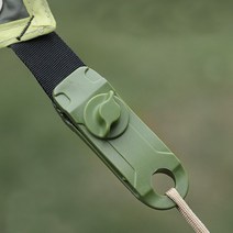 톨른캠퍼 텐트 타프 로프 고정 악어 집게클립 스토퍼, 블랙