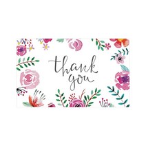 생일축하카드 팝업카드 메세지 세트100장 세트Thank You Cards 비즈니스 용품 주, 09 Q9
