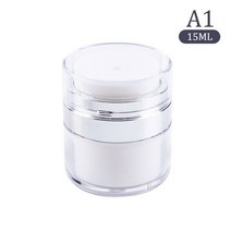 에어리스 펌프 화장품 병 빈 로션 페이스 크림 리필 프레스 진공 서브 컨테이너 15 ml 30 50ml, 01 White-15ML