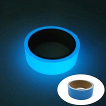led전광판 야광 형광 밤 참신 조명 자기 접착 광선 어두운 스티커 테이프 보안 홈 인테리어 경고, [07] blue, [04] 2.5cm X 5m