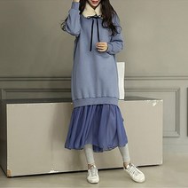 베니코코 윙스쉬폰프릴원피스(기모)