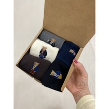 국내배송 남성 곰돌이양말5종세트 소소한선물 답례품추천 당일배송 굿데이써니