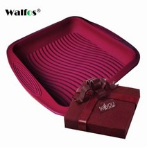 베이킹 불도장 인두 작업대 매트 스톤 WALFOS 식품 등급 비 스틱 실리콘 레이어드 모양 직사각형 빵 팬 토스트 금형 케이크 트레이 도구