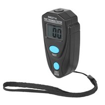 1+1 Painting Thickness Meter Car Film Tester Digital Display Iron-based Magnetic Galvanized Coating, 02 black