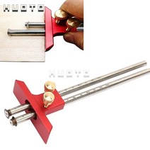 마킹게이지 목공용자 경사계 스크라이브 마킹측정 눈금자 선긋기목공 스크라이버 더블 332, 1pcs 블레이드 스케일 로드, 1개