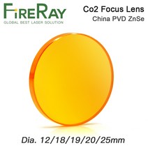 레이저 용접기 fireray 중국 co2 znse 초점 렌즈 dia.12 18 19.05 20mm fl38.1-127mm 1.5 - 4quot 조각 절단기용, 25mm, 127mm