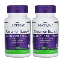 나트롤 Natrol Cinnamon 시나몬 계피 추줄물 500mg 80정 녹나무 칼슘 계지 Calcium 육계나무껍질추출물 2세트
