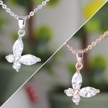 쥬골드 14k GP124엣지나비 14k목걸이 도금목걸이 패션목걸이 목걸이