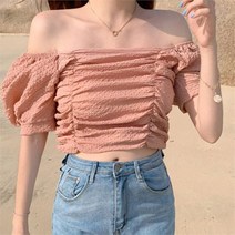 드레스날다 나무그늘아래 셔링 볼륨 블라우스 mbl1380