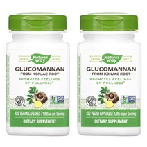 네이처스웨이 글루코만난 곤약뿌리 추출 665mg 비건 100정 2통, 1개, 기본